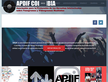 Tablet Screenshot of apdifcolombia.com